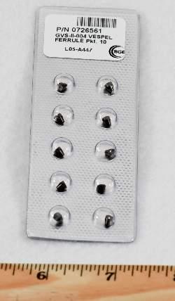 Ferrule, QP Mass Spec Interface 0.4mm ID 10/pk