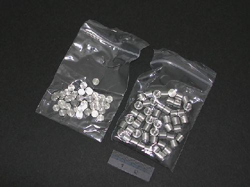 STAINLESS STEEL PRESSURE-PROOF SEAL PANS, 50 PIECES, DSC, DTG & DTA