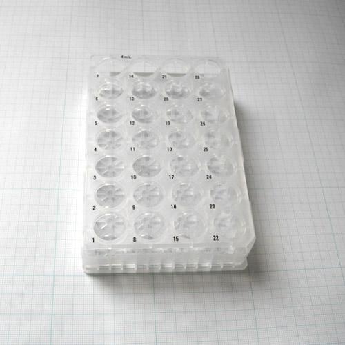Vial Plate, for 4 mL 15 x 45mm Vials, 28-Position, SIL-40