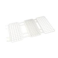Q-sep Tube Rack For 2mL Centrifuge Tube Holds 100, Polypropylene, White